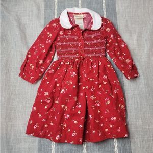 Vintage LAURA ASHLEY Mother & Child Smocked Dress